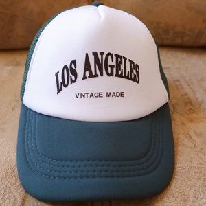 Green Los Angeles Snapback Trucker Hat